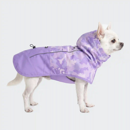 Breatheshield™ Dog Raincoat - Camo Purple