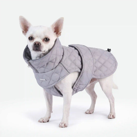 Quilted Classic Winter Coat - Grey