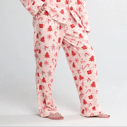 Human Pajama Pants - Candy Cane