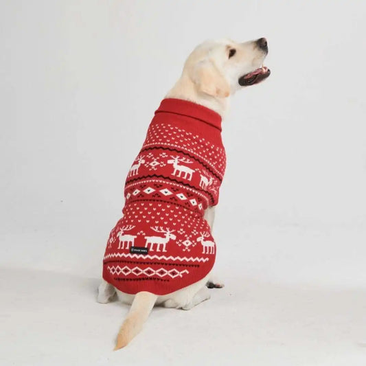 Christmas Knit Dog Sweater